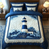 Set de lenjerie de pat matlasată din 3 piese - Lighthouse Breeze — imagine 1