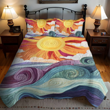 Set de lenjerie de pat matlasată din 3 piese - Sunny magic — imagine 1