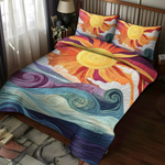 Set de lenjerie de pat matlasată din 3 piese - Sunny magic — imagine 2