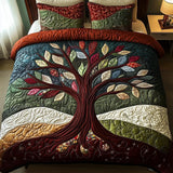 Set de lenjerie de pat matlasată cu 3 piese - Hug nature — imagine 1