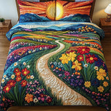 Set de lenjerie de pat matlasată din 3 piese - Sunbeam — imagine 1