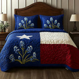 Set de lenjerie de pat matlasată cu 3 piese - Stolz Texas — imagine 1
