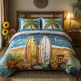 Set de lenjerie de pat matlasată din 3 piese - Breezy Island — imagine 1