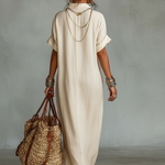 Aaliyah - Rochie cămașă brodată — imagine 3