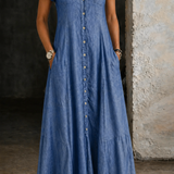 Adalynn - rochie lungă din denim — imagine 7