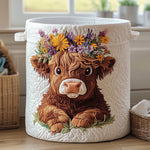 Coș de rufe matlasat - Highland Cow — imagine 4