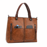 Alexandra - Geantă crossbody retro emblematică din poliuretan, piele ecologică — imagine 1