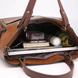 Alexandra - Geantă crossbody retro emblematică din poliuretan, piele ecologică — imagine 5