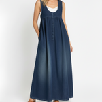 Amara - rochie maxi retro din denim — imagine 2