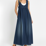 Amara - rochie maxi retro din denim — imagine 2
