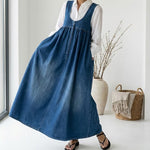 Amara - rochie maxi retro din denim — imagine 6