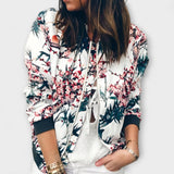 Andreia - jachetă bomber elegantă cu imprimeu floral — imagine 1