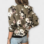 Andreia - jachetă bomber elegantă cu imprimeu floral — imagine 2