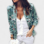 Andreia - jachetă bomber elegantă cu imprimeu floral — imagine 3