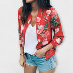 Andreia - jachetă bomber elegantă cu imprimeu floral — imagine 5