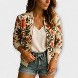 Andreia - jachetă bomber elegantă cu imprimeu floral — imagine 6