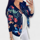 Andreia - jachetă bomber elegantă cu imprimeu floral — imagine 7
