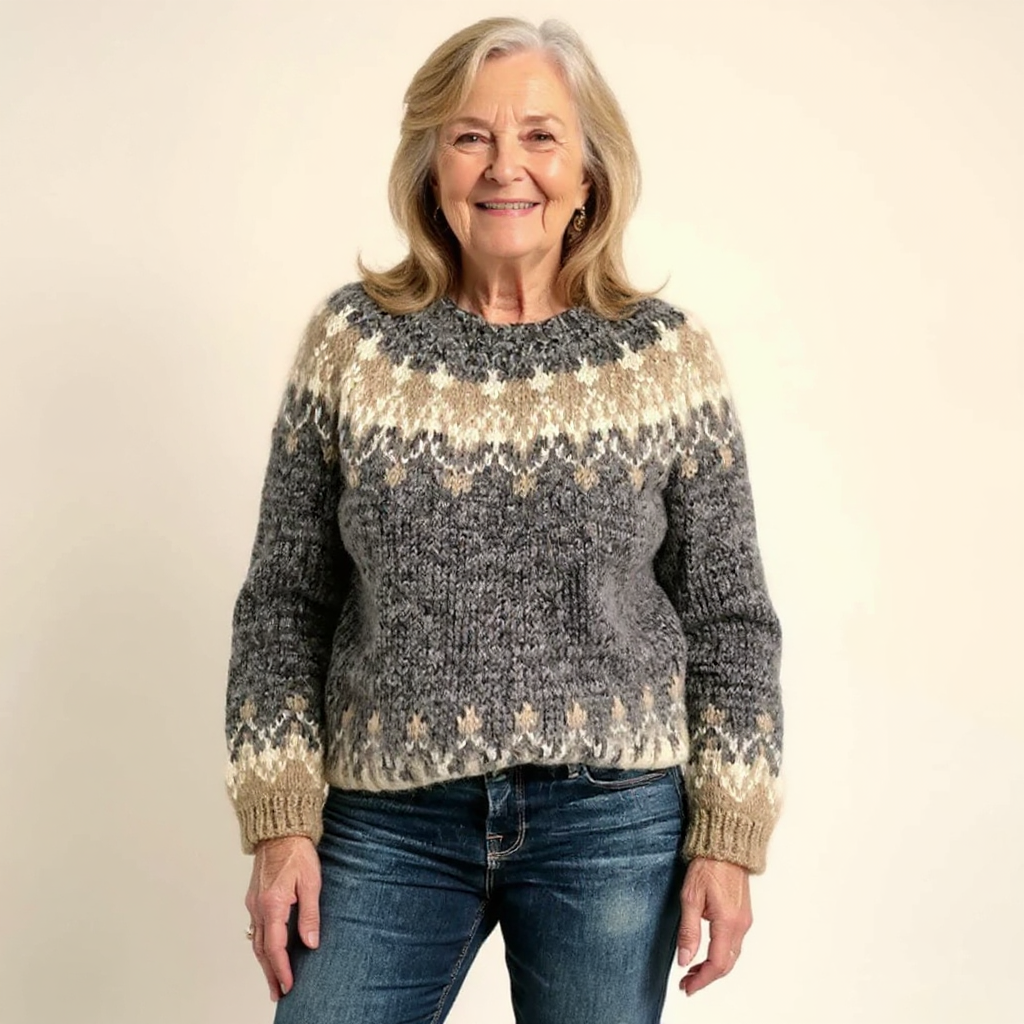 Angela - Pulover retro tricotat — imagine 5