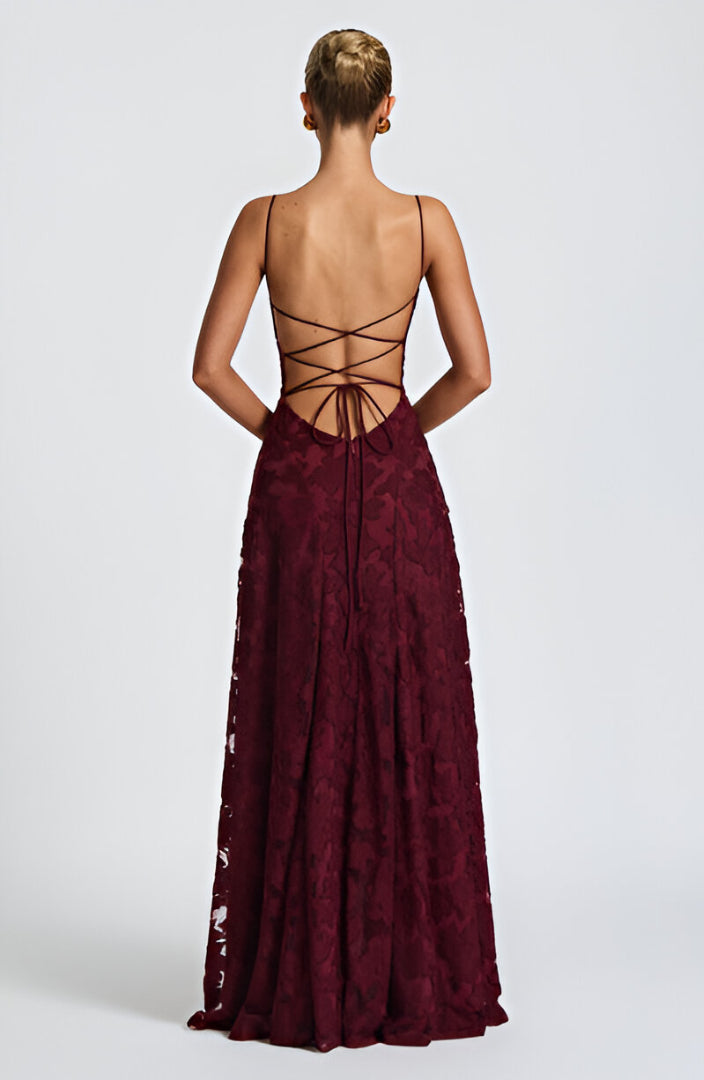 Anna - rochie lungă cu dantelă — imagine 5
