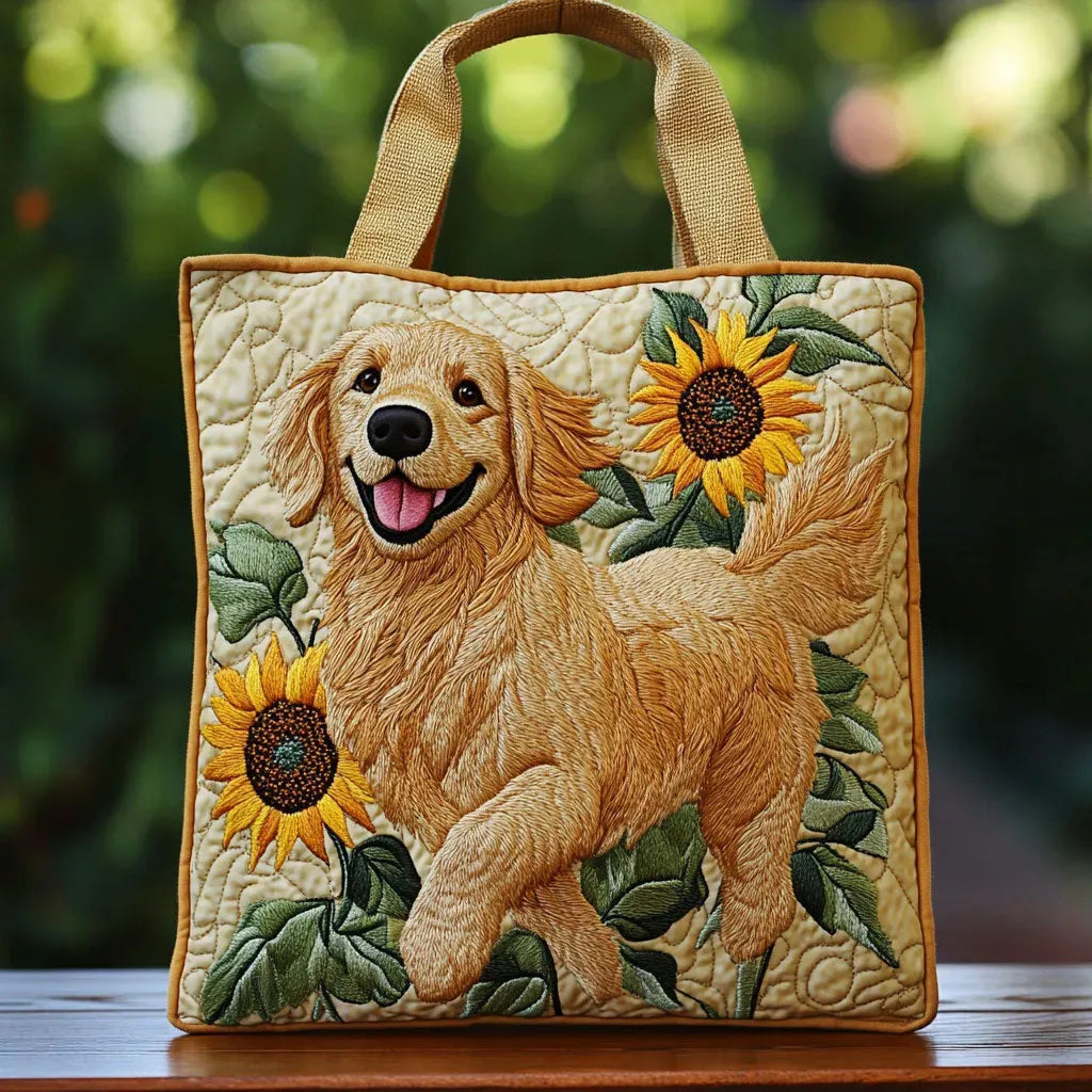Melody - geantă matlasată, golden retriever — imagine 1