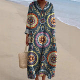 Ashley - rochie boho cu model etnic — imagine 1