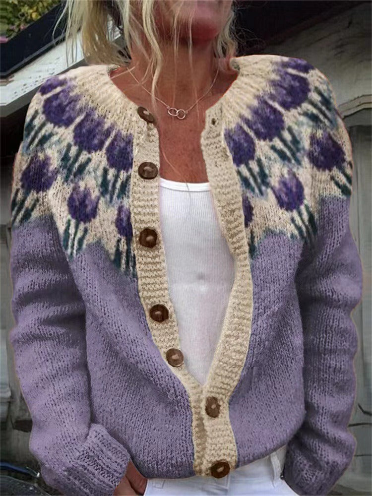 Ashley - Cardigan islandez retro — imagine 2