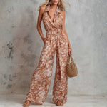 Athena – salopetă elegantă fără mâneci cu imprimeu floral și croi larg — imagine 1