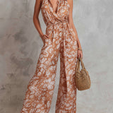Athena – salopetă elegantă fără mâneci cu imprimeu floral și croi larg — imagine 2