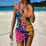 Aurora - tankini cu imprimeu floral și pantaloni scurți care controlează abdomenul — imagine 1