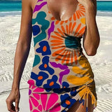 Aurora - tankini cu imprimeu floral și pantaloni scurți care controlează abdomenul — imagine 2