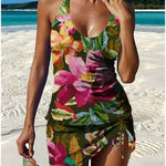 Aurora - tankini cu imprimeu floral și pantaloni scurți care controlează abdomenul — imagine 6
