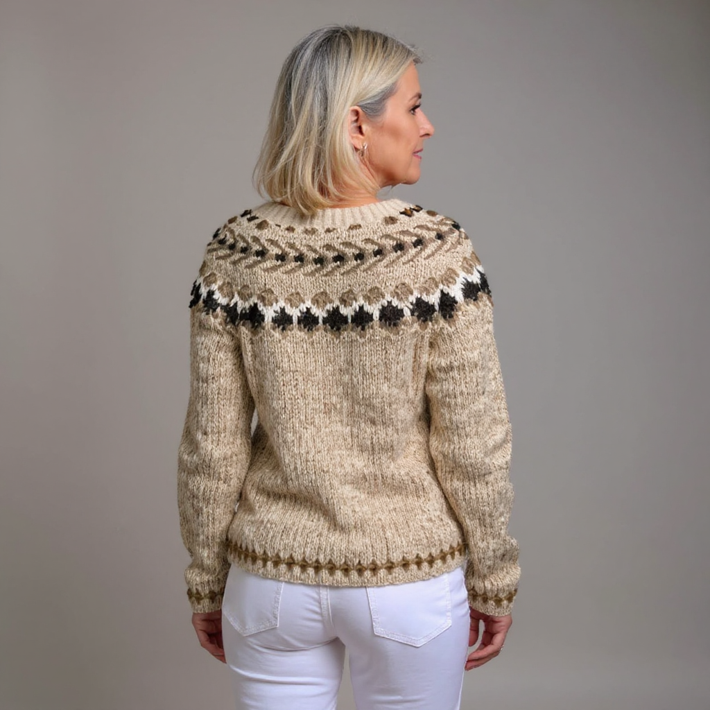 Avery - cardigan islandez retro — imagine 3