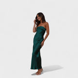 Avery - Rochie din satin fără mâneci — imagine 8