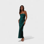 Avery - Rochie din satin fără mâneci — imagine 9