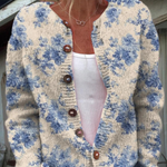 Bailey - Pulover cardigan tricotat retro — imagine 1