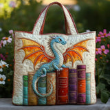 Melody - geantă matlasată, dragon gardian al cărților — imagine 1