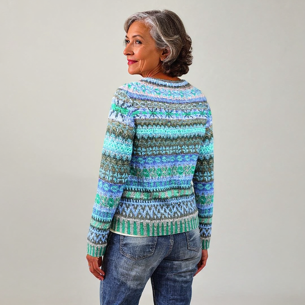 Bethany - Pulover retro tricotat — imagine 3