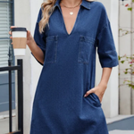 Bree - rochie casual din denim — imagine 6