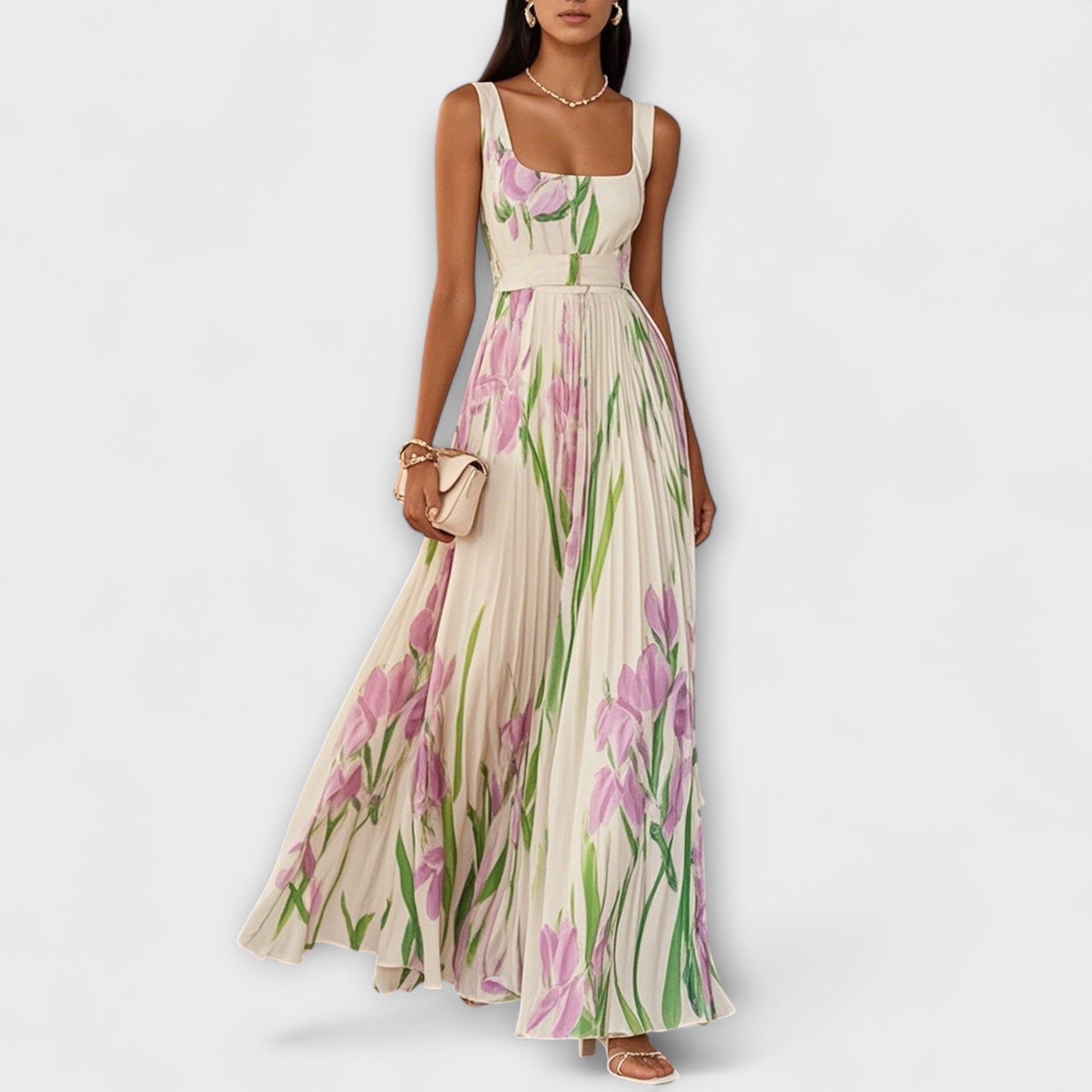 Bree - rochie maxi din șifon — imagine 1