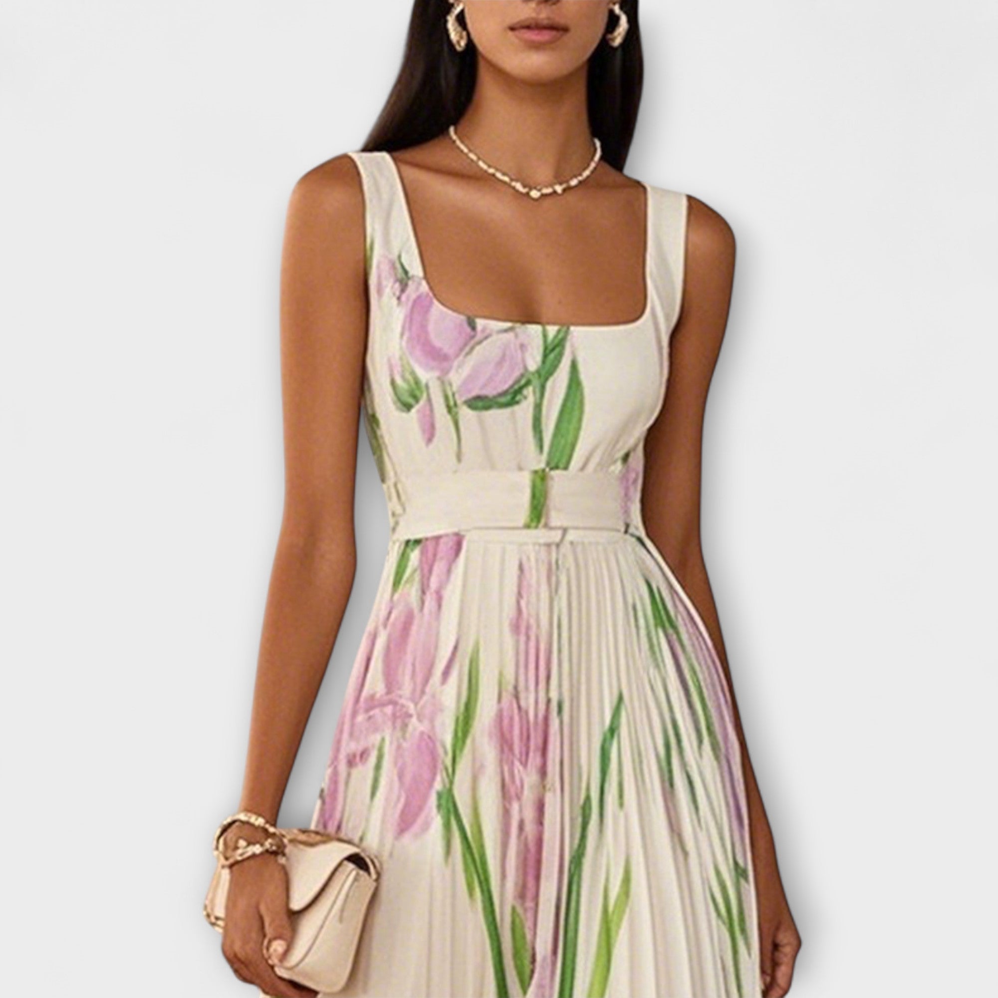 Bree - rochie maxi din șifon — imagine 3