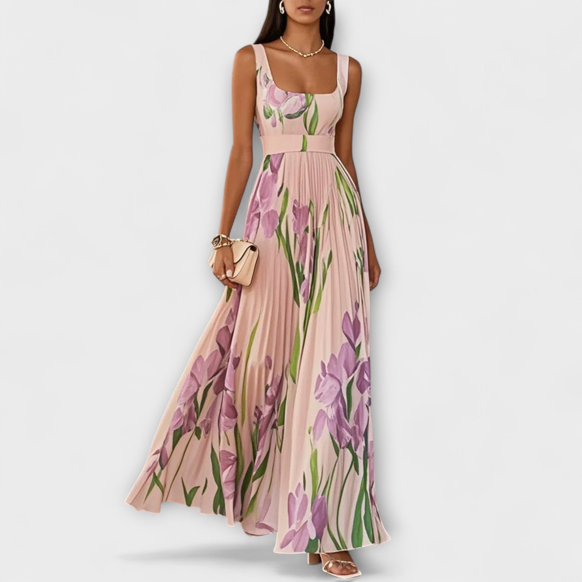Bree - rochie maxi din șifon — imagine 8