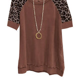 Bree - Top retro cu imprimeu leopard pentru femei — imagine 1