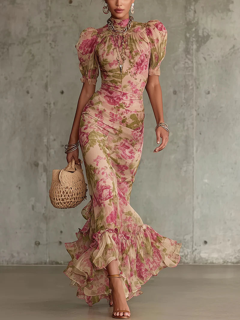 Brenda - rochie maxi retro — imagine 2