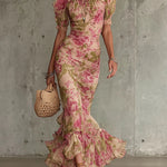Brenda - rochie maxi retro — imagine 2