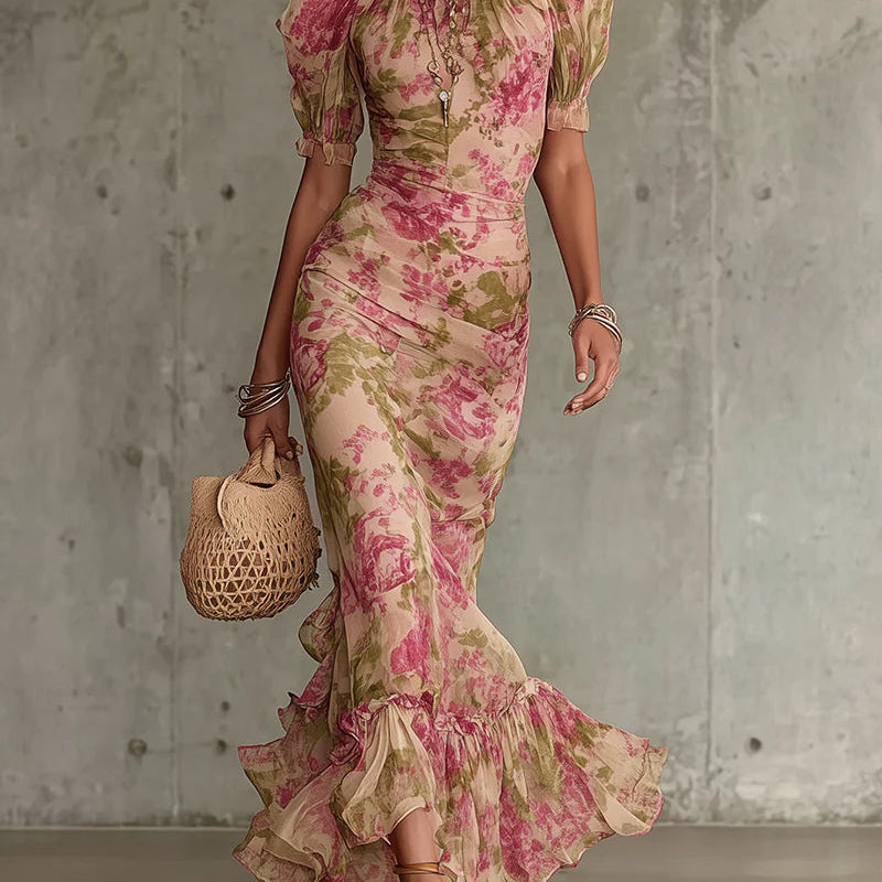 Brenda - rochie maxi retro — imagine 2
