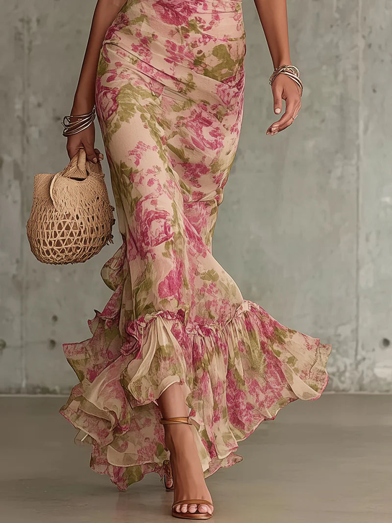 Brenda - rochie maxi retro — imagine 4