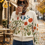 Brianna - Cardigan cu fermoar Wildflower Meadow — imagine 2