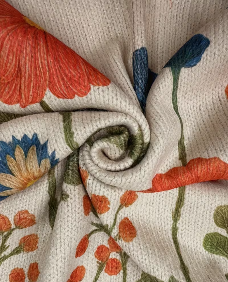 Brianna - Cardigan cu fermoar Wildflower Meadow — imagine 3