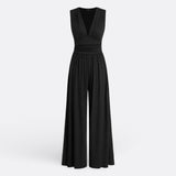 Brielle - salopetă elegantă fără mâneci, cu croi larg — imagine 3