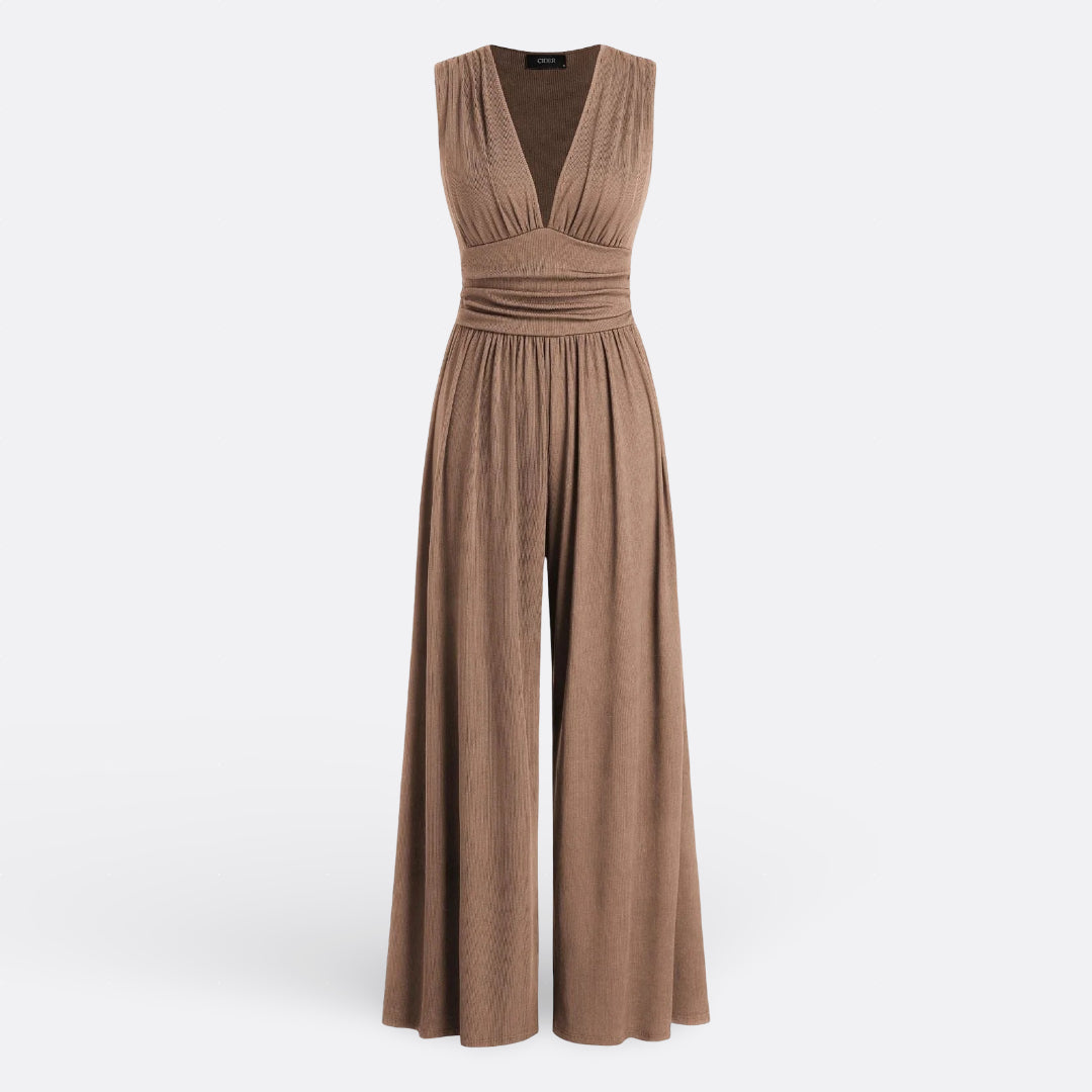 Brielle - salopetă elegantă fără mâneci, cu croi larg — imagine 5